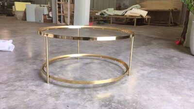 Khung chân bàn trà inox mạ PVD